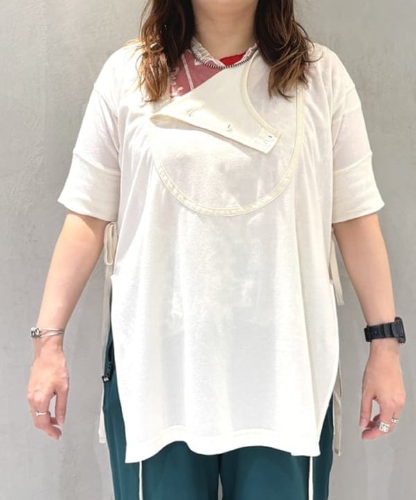 kawaiさんの「BEAMS WOMEN｜ストライプ フリル ショートスリーブ」を使ったコーディネート