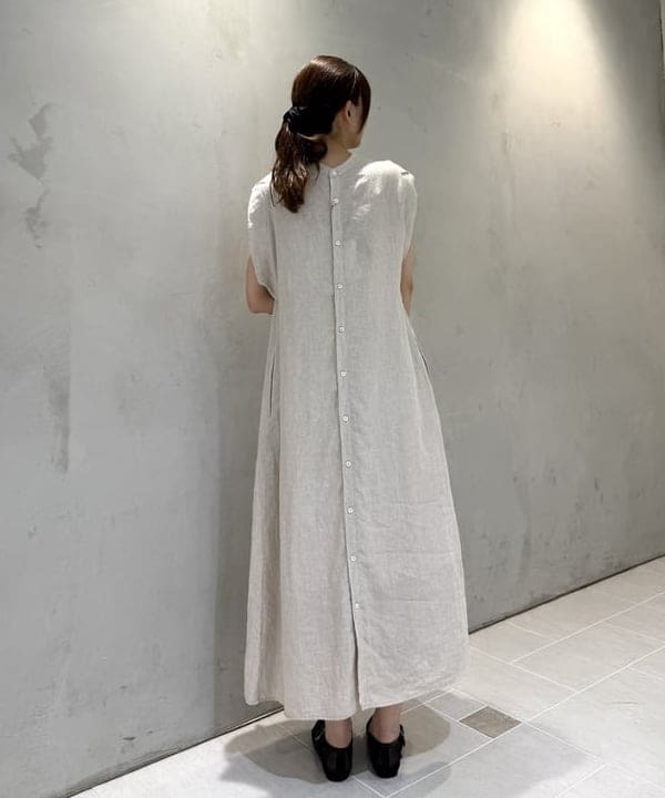 ヒライさんの「BEAMS WOMEN｜TICCA / リネン 2WAY フレンチスリーブ ワンピース」を使ったコーディネート