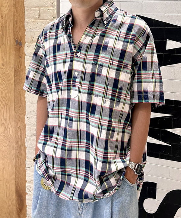 Shutoさんの「BEAMS WOMEN｜B.D. Pullover Classic-fit Ikat Madras」を使ったコーディネート