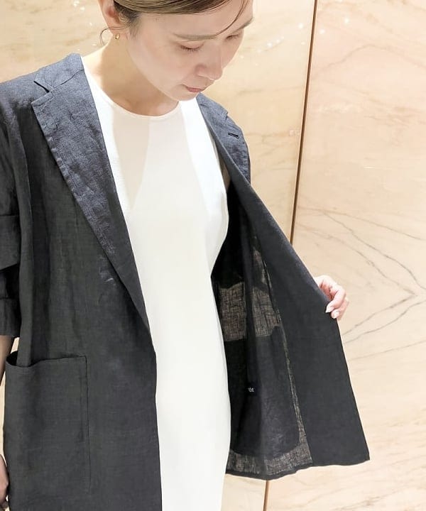 AONO SHIKAMAさんの「BEAMS WOMEN｜■Bon Bon Store / ドット エンブロイダリー 日傘」を使ったコーディネート