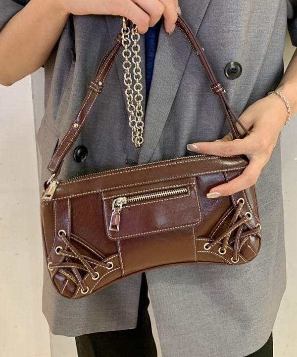 れいなさんの「BEAMS WOMEN｜レース アップ ミニ バッグ」を使ったコーディネート