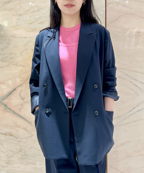 中丸　栞さんの「BEAMS WOMEN｜ATON / FRESCA CIRCULAR RIB タンクトップ」を使ったコーディネート