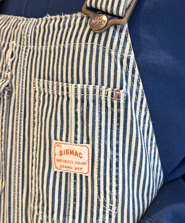 葵さんの「BEAMS WOMEN｜【別注】BIGMAC / ヒッコリー オーバーオール」を使ったコーディネート