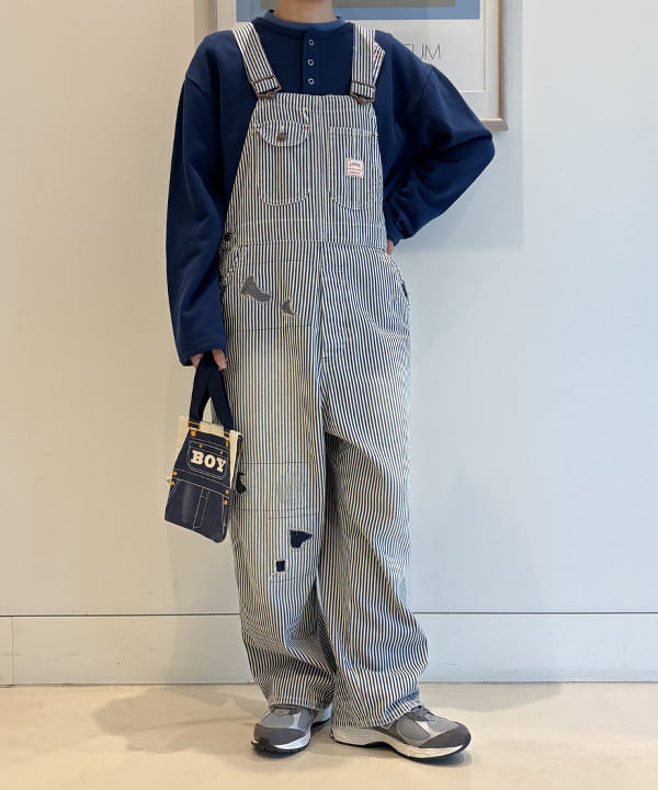 葵さんの「BEAMS WOMEN｜【別注】BIGMAC / ヒッコリー オーバーオール」を使ったコーディネート