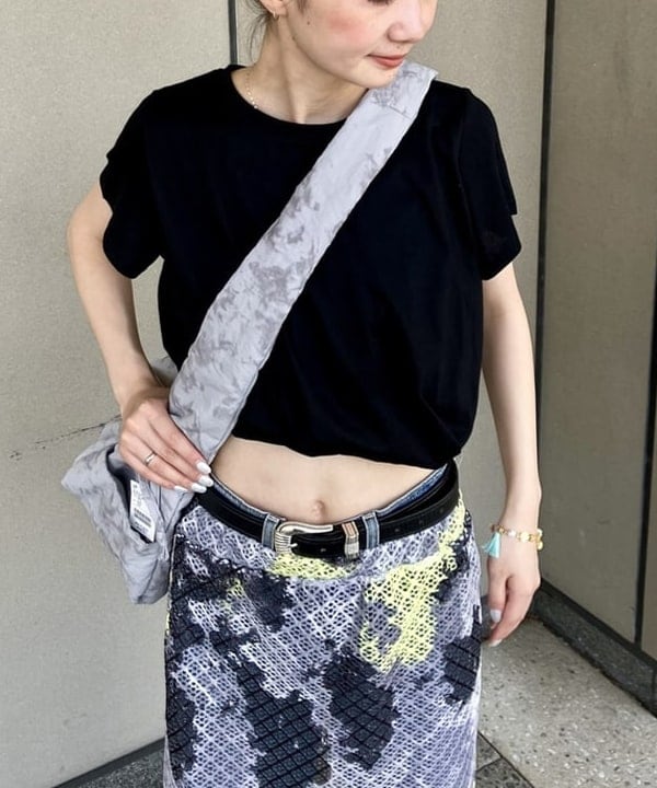 むりょさんの「BEAMS WOMEN｜ツイスト バルーン Tシャツ」を使ったコーディネート