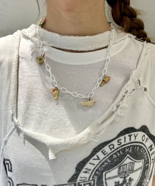 ナツハさんの「BEAMS WOMEN｜2WAY レース バンダナ」を使ったコーディネート