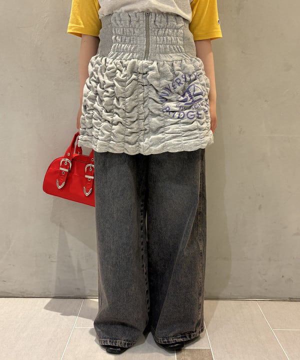 大石彩可さんの「BEAMS WOMEN｜【別注】Champion / プリント ラグラン Tシャツ」を使ったコーディネート