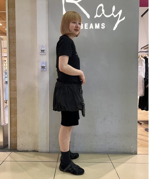 ナカノ アイさんの「BEAMS WOMEN｜レース アップ ミニ バッグ」を使ったコーディネート