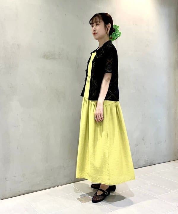 カタヤマ アヤさんの「BEAMS WOMEN｜メッシュ シャイニー バッグ」を使ったコーディネート