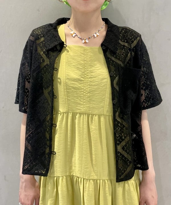 カタヤマ アヤさんの「BEAMS WOMEN｜メッシュ シャイニー バッグ」を使ったコーディネート