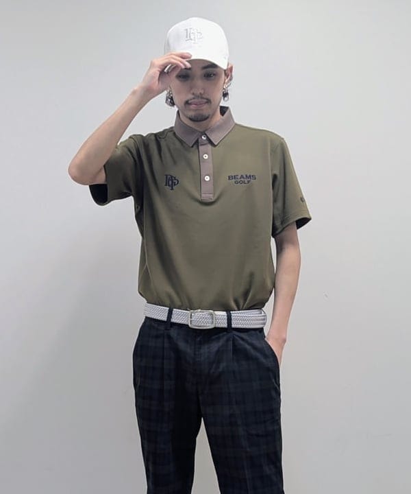BEAMS GOLF tシャツ 「別注」ELECTRIC / サイドメッシュ モック