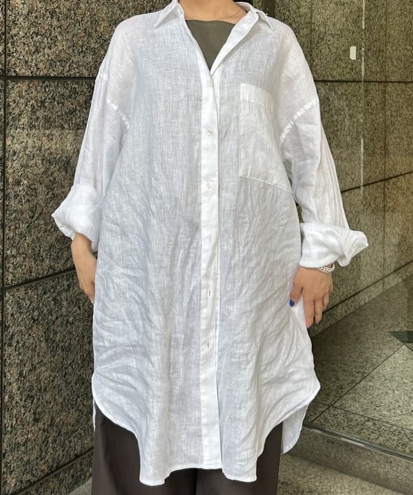 大槻 まひろさんの「BEAMS WOMEN｜ビーチサイド シャツ .M」を使ったコーディネート