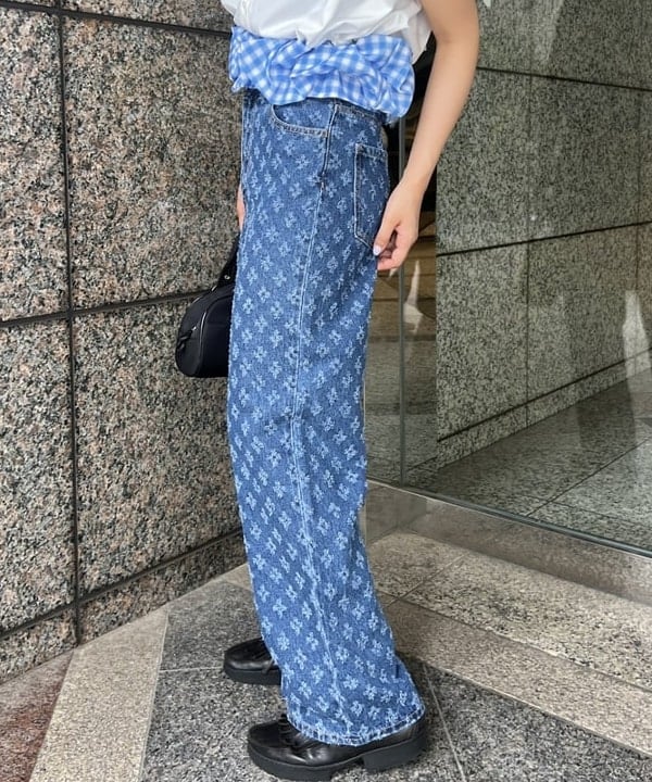 あさひさんの「BEAMS WOMEN｜ショルダーパッド フレンチスリーブ シャツ」を使ったコーディネート