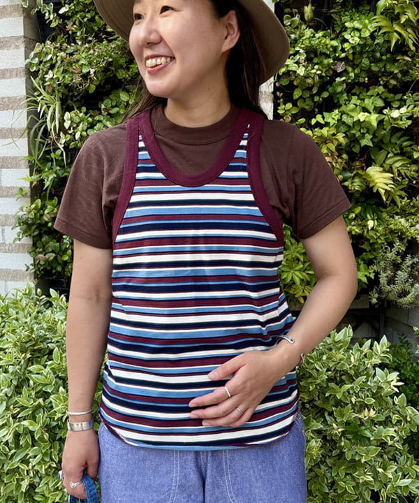 サイトウ　トモミさんの「BEAMS WOMEN｜ボーイ ベーシック Tシャツ」を使ったコーディネート