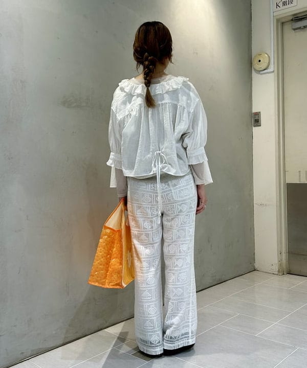 ナツハさんの「BEAMS WOMEN｜ボーイ マリン レース パンツ」を使ったコーディネート