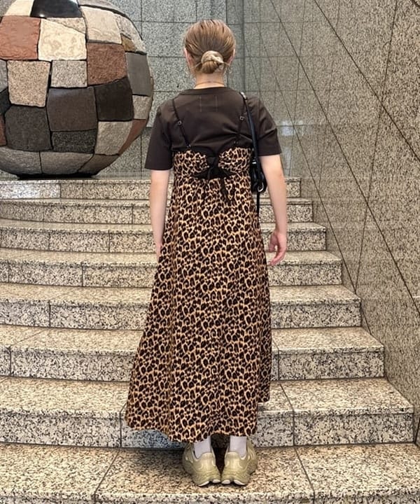 YABUさんの「BEAMS WOMEN｜プリント キャミ ワンピース」を使ったコーディネート