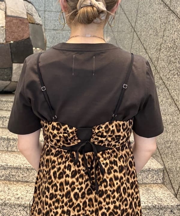 YABUさんの「BEAMS WOMEN｜プリント キャミ ワンピース」を使ったコーディネート