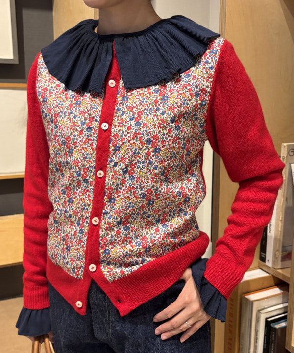 葵さんの「BEAMS WOMEN｜リバティ パッチ カーディガン」を使ったコーディネート