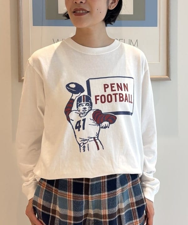 葵さんの「BEAMS WOMEN｜【別注】GOOD ROCK SPEED / カレッジ ロングスリーブ Tシャツ」を使ったコーディネート