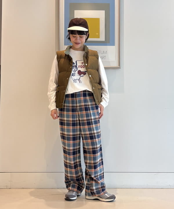 葵さんの「BEAMS WOMEN｜【別注】GOOD ROCK SPEED / カレッジ ロングスリーブ Tシャツ」を使ったコーディネート