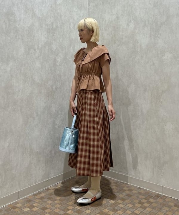 あさひさんの「BEAMS WOMEN｜メッシュ シャイニー バッグ」を使ったコーディネート