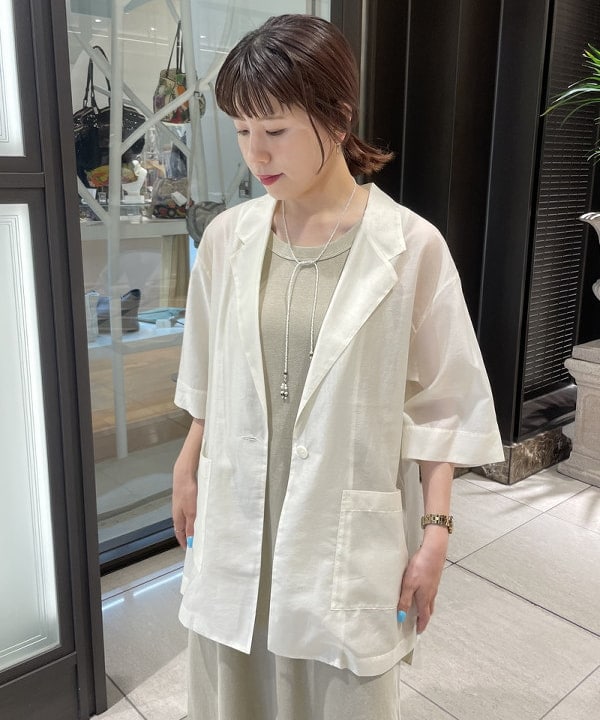 SAKAIさんの「BEAMS WOMEN｜シアー オーバー テーラージャケット」を使ったコーディネート