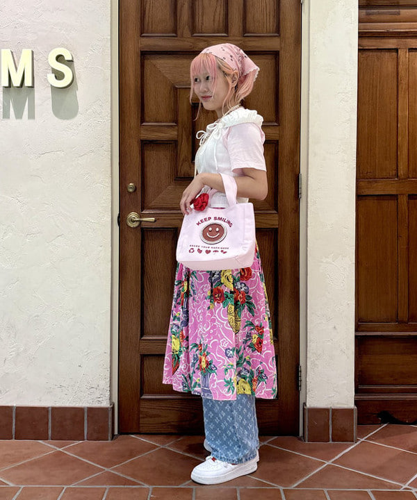 はっとりさんの「BEAMS WOMEN｜2WAY レース バンダナ」を使ったコーディネート