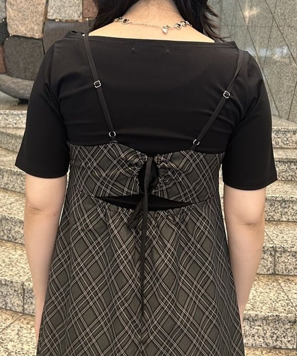 Sakiさんの「BEAMS WOMEN｜プリント キャミ ワンピース」を使ったコーディネート