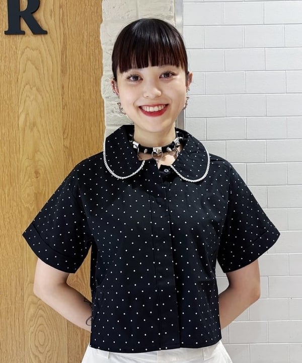 りかちょび/岸本梨佳さんの「BEAMS WOMEN｜グロッシー バルーン スカート」を使ったコーディネート