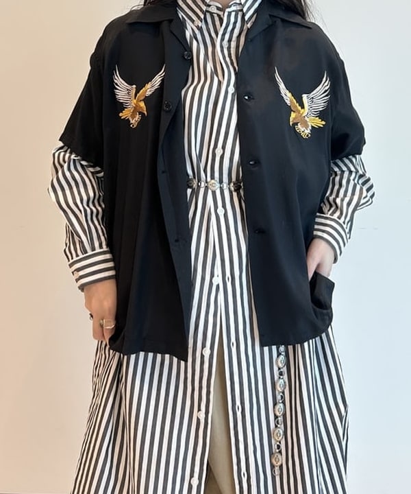 清水 彩乃さんの「BEAMS WOMEN｜【別注】テーラー東洋 / SUKA SHIRT」を使ったコーディネート