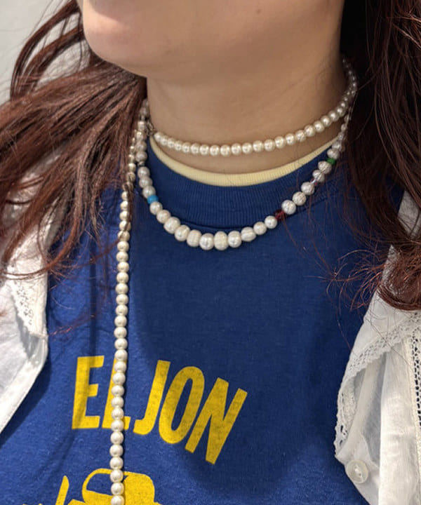 kawaiさんの「BEAMS WOMEN｜ROSETTA PRAYER / PEARL BEADS NECKLACE」を使ったコーディネート