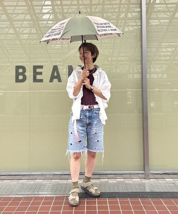 矢野(青木)優香さんの「ボーイ ベーシック Tシャツ」を使ったコーディネート