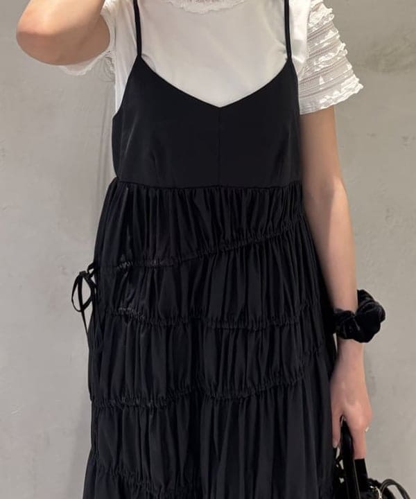 松田 陽茉莉さんの「BEAMS WOMEN｜blicenscell / sequin buscket バッグ」を使ったコーディネート