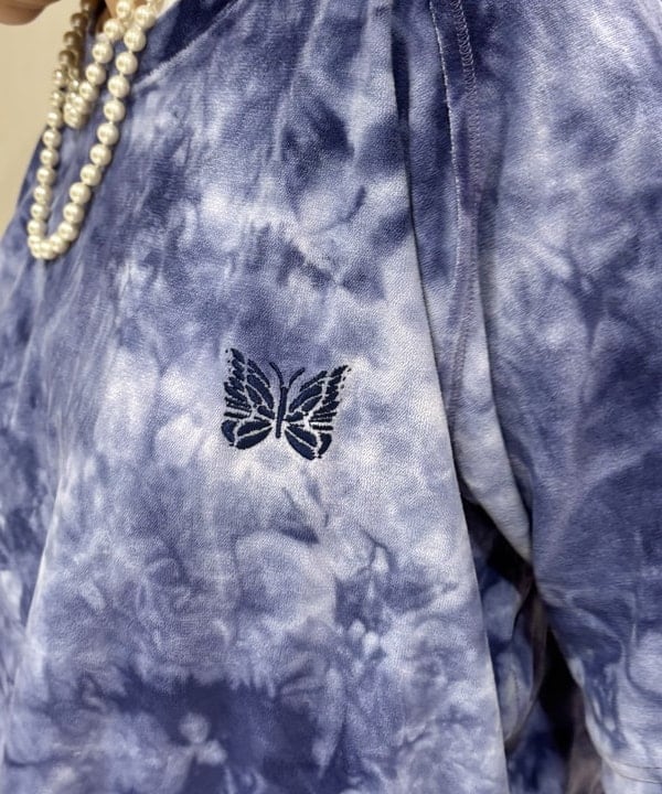 つぼさんの「BEAMS WOMEN｜【別注】NEEDLES / ベロア Uネック Tシャツ」を使ったコーディネート