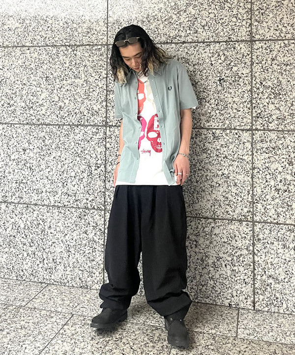 菊田 悠さんの「BEAMS WOMEN｜【別注】FRED PERRY / 鹿の子 ショートスリーブ シャツ」を使ったコーディネート