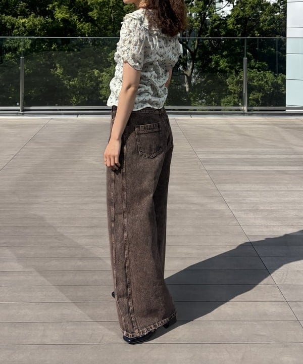 佐々木 南美さんの「BEAMS WOMEN｜オーバーダイ デニム パンツ」を使ったコーディネート