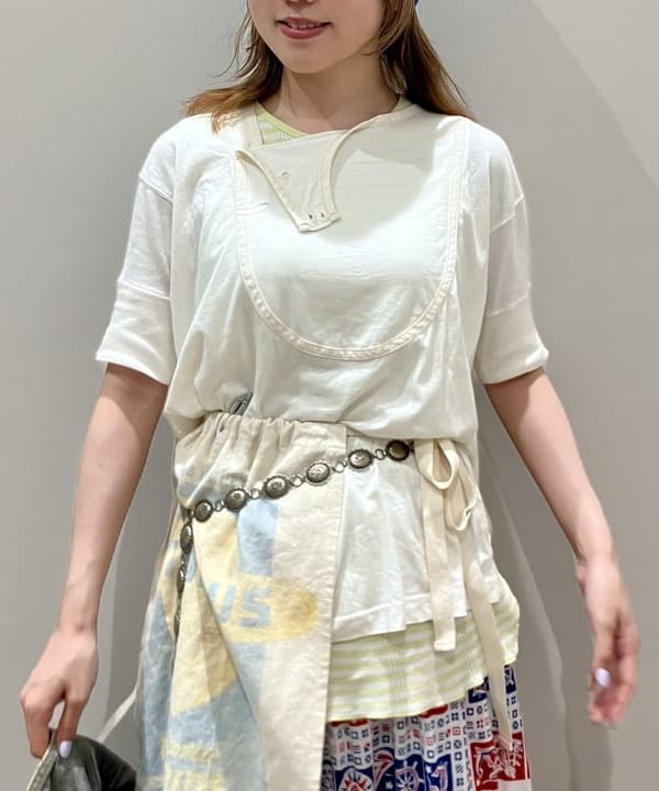 小原 もこさんの「BEAMS WOMEN｜【別注】BINDU / マリン スカート」を使ったコーディネート