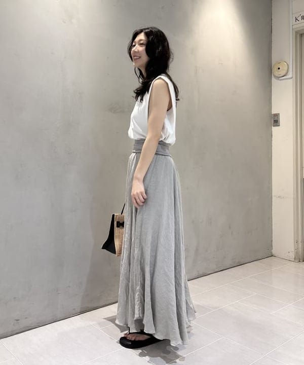 坂本 涼花さんの「BEAMS WOMEN｜VIOLAd&rsquo;ORO / ラフィア調 クロア バッグ」を使ったコーディネート