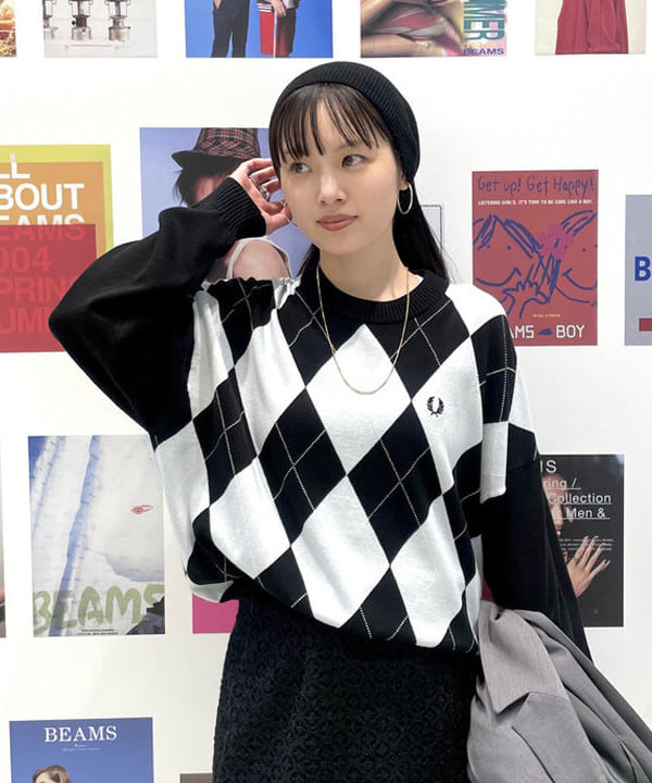 カタヤマ アヤさんの「BEAMS WOMEN｜4ボタン W ビッグ ジャケット」を使ったコーディネート