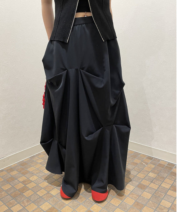 まゆちゃんさんの「BEAMS WOMEN｜ランダム タック ボリューム スカート」を使ったコーディネート