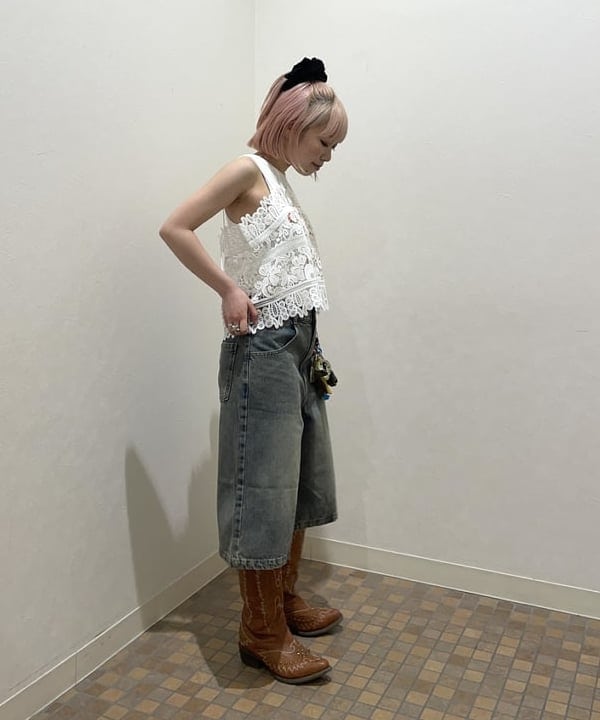 まゆちゃんさんの「BEAMS WOMEN｜レース スクエア キャミソール」を使ったコーディネート