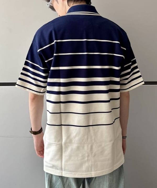 うえきんぐさんの「【別注】FRED PERRY / リラックス ストライプ ピケ ポロシャツ」を使ったコーディネート