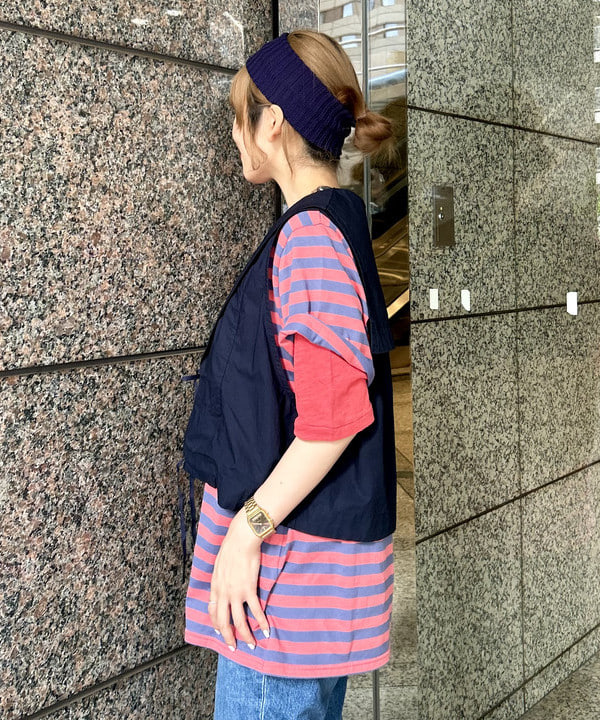 小原 もこさんの「BEAMS WOMEN｜【別注】Healthknit / ソフト スラブ Tシャツ」を使ったコーディネート