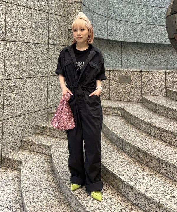 まゆちゃんさんの「BEAMS WOMEN｜スパンコール バッグ」を使ったコーディネート