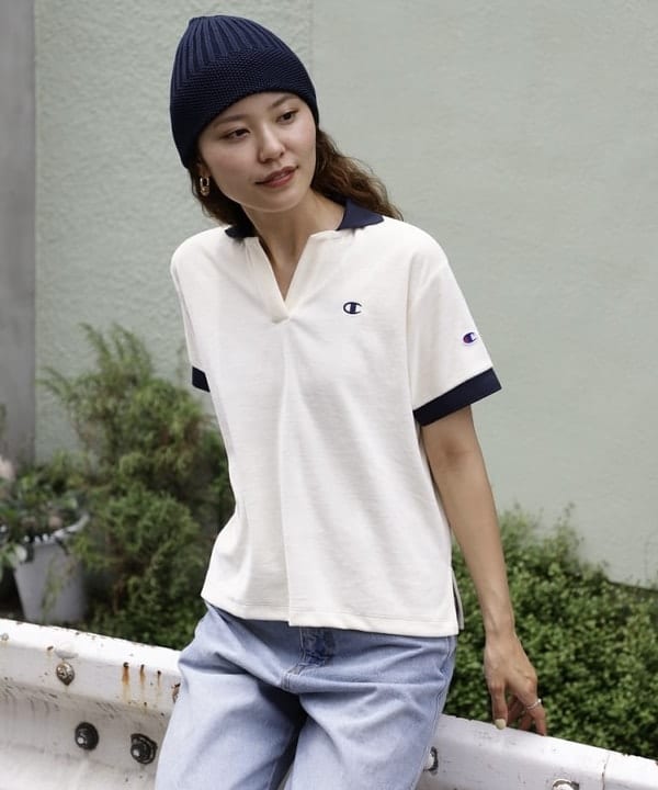 佐々木 南美さんの「BEAMS WOMEN｜【別注】Champion / ポロシャツ」を使ったコーディネート