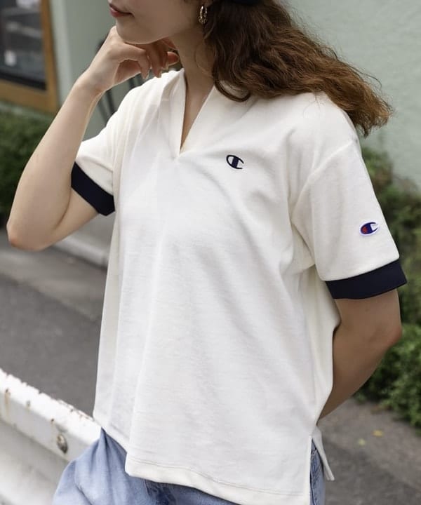 佐々木 南美さんの「BEAMS WOMEN｜【別注】Champion / ポロシャツ」を使ったコーディネート