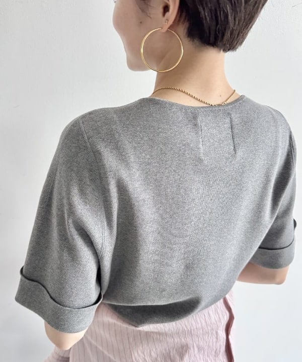 SANOさんの「BEAMS WOMEN｜AK+1 / 総針 ショート ニット」を使ったコーディネート