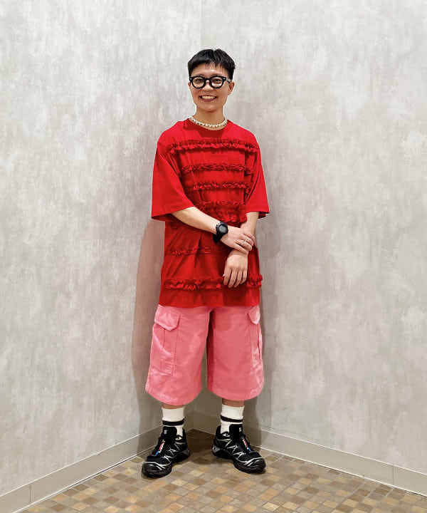 土田 達也さんの「BEAMS WOMEN｜フラワー パール ネックレス」を使ったコーディネート