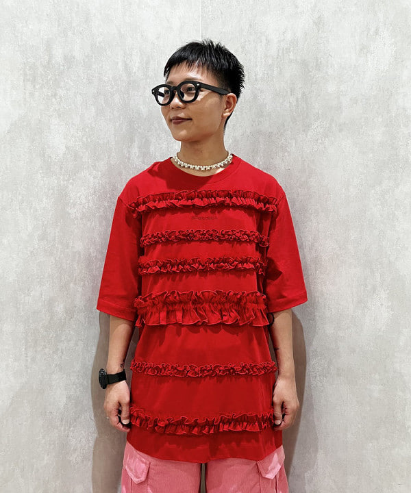 土田 達也さんの「BEAMS WOMEN｜フラワー パール ネックレス」を使ったコーディネート