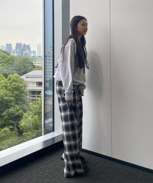 ayaさんの「BEAMS WOMEN｜チェック キャミソール サロペット」を使ったコーディネート